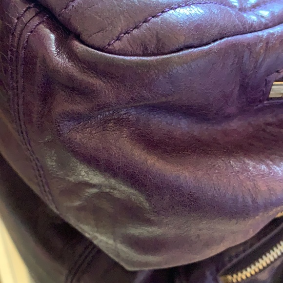 Vintage Chloe Purple Leather Shoulder Bag - Picture 14 of 16